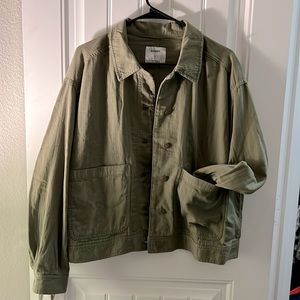 Old navy green shacket